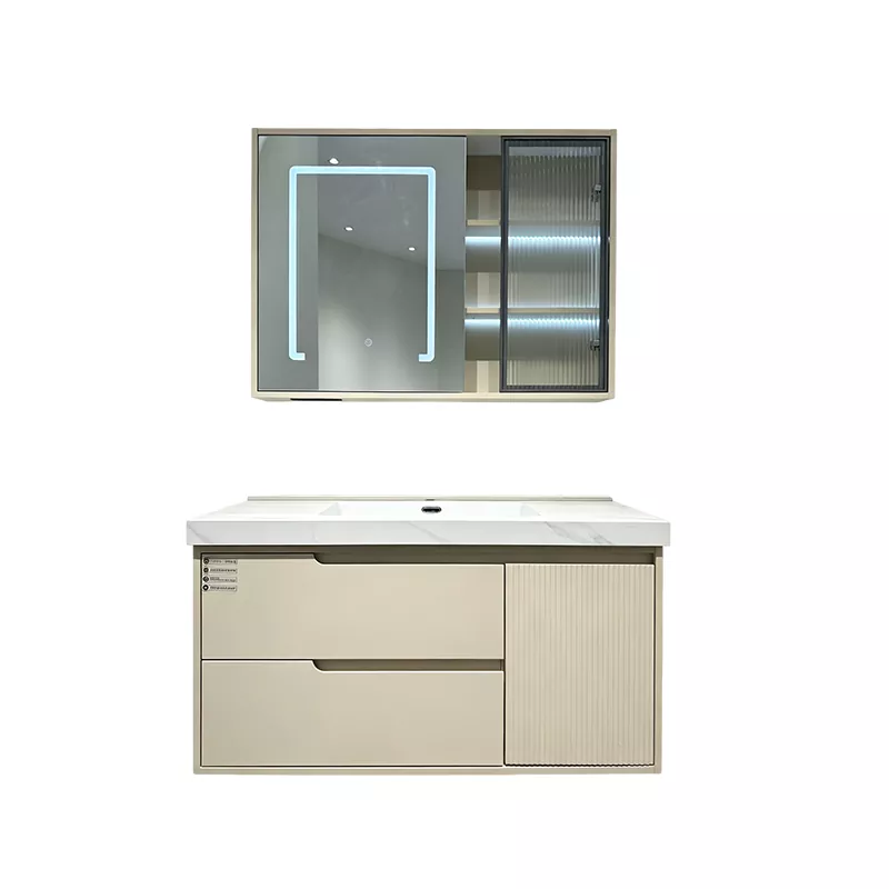 Træ-Grain PVC Badeværelse Vanity